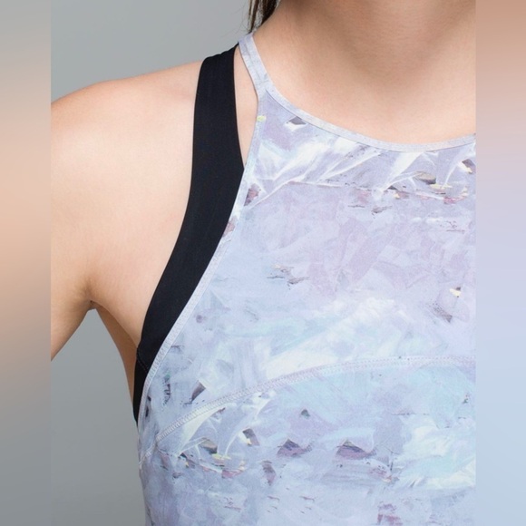 Lululemon Water: Sea-Me Run Singlet Mini Blushed Illusion White Multi Size 6 - Picture 3 of 8